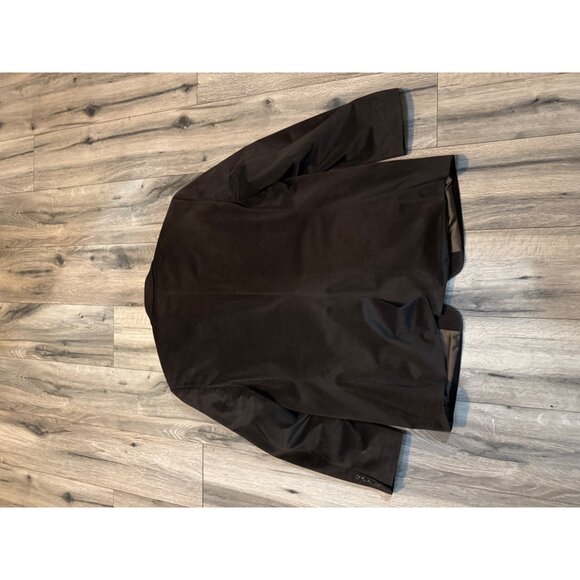 Chaps Brown Mens Blazer 46R Polyester Faux Suede Two-Button Suit Jacket Single V - Picture 14 of 14